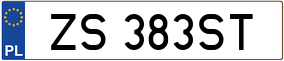 Truck License Plate